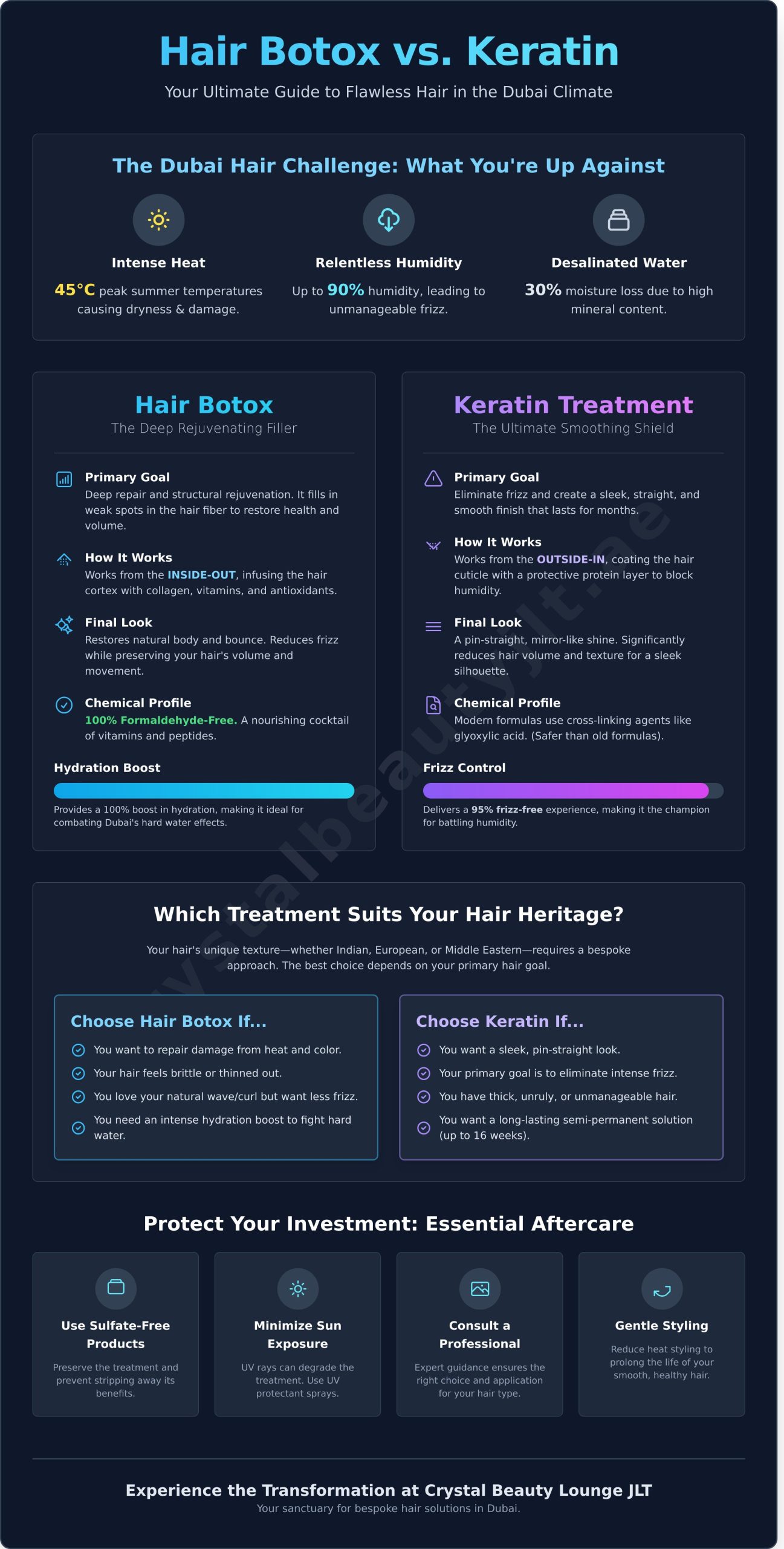Hair Botox vs Keratin: Which Smoothing Treatment is Best for Dubai’s Climate?