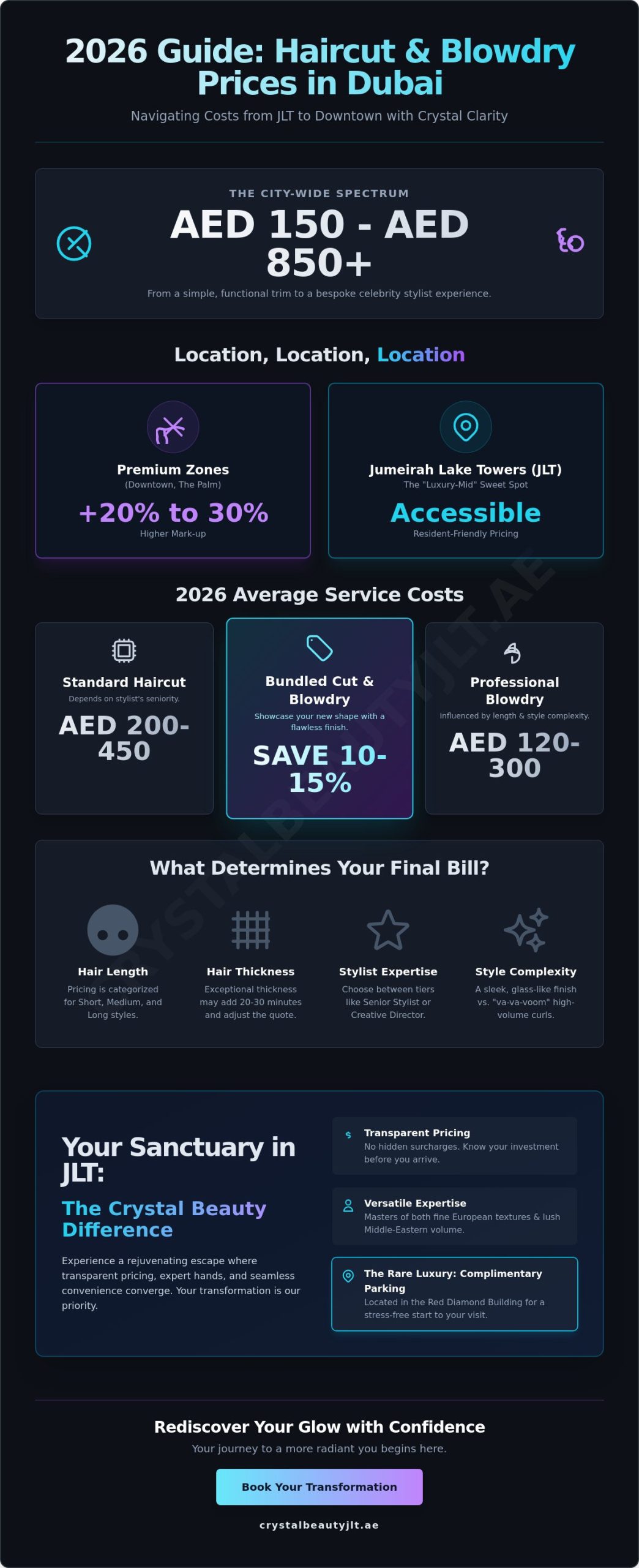 How Much is a Haircut and Blowdry in Dubai? Your 2026 JLT Pricing Guide